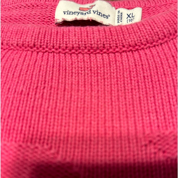 Vineyard Vines hot pink whale logo sweater size XL - Picture 2 of 6